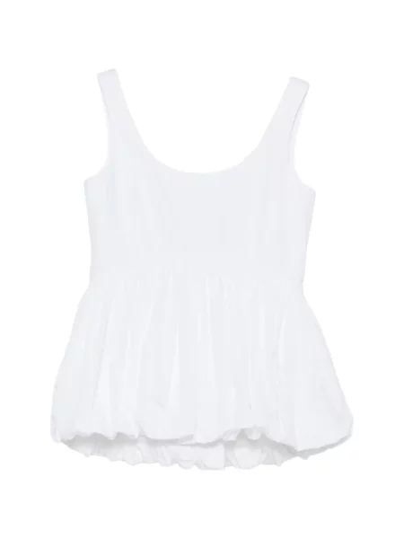 Cu peplum top Róhe alb