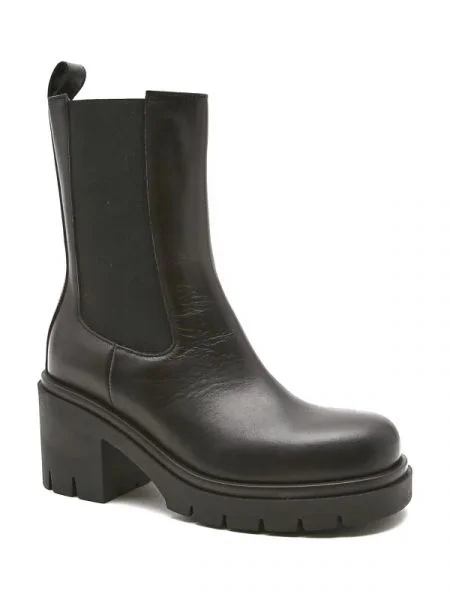 Liviana Conti De piele ghete chelsea negru