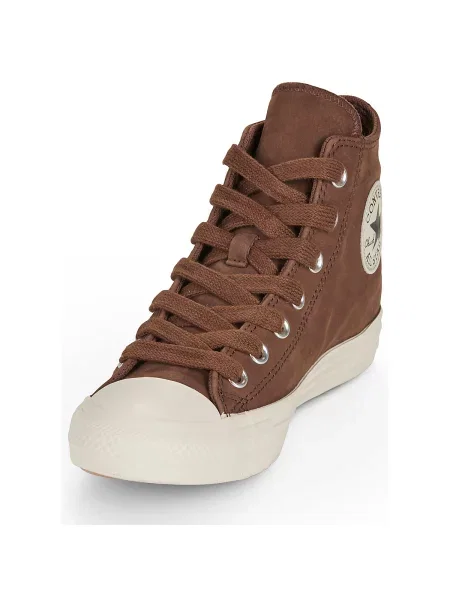 Členkové topánky Converse hnedá