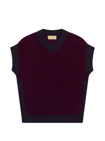Bouclé pulover Momoni fără mâneci violet
