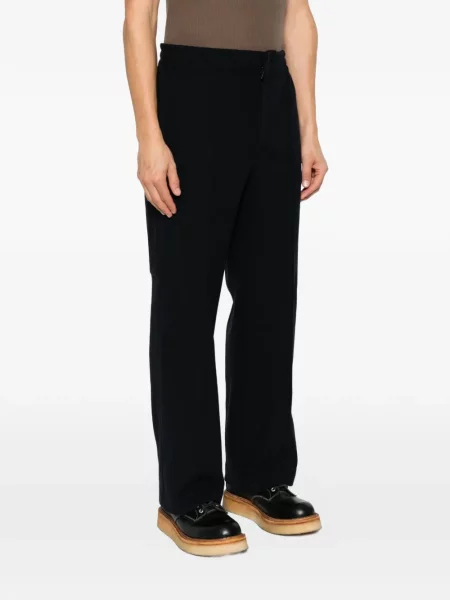 Pantaloni Moncler Grenoble cu autograf albastru