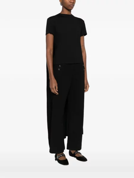 Tricou Magda Butrym drapate negru