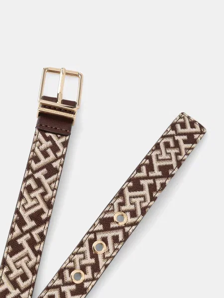 Tommy Hilfiger Pas Th Square Jacquard Rjava bež
