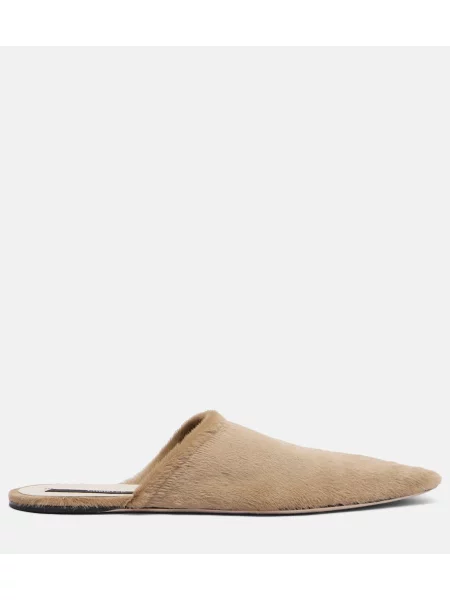 Papuci tip mules Christen bej