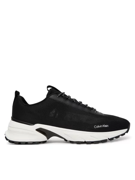 Sneakers Calvin Klein Hike Runner Laceup Knit negru