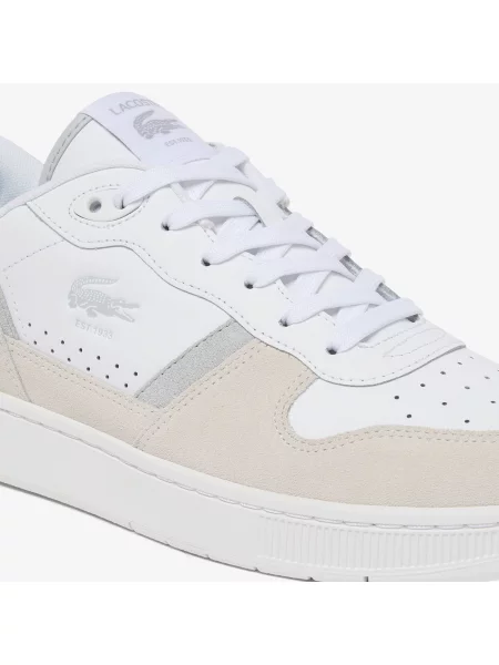 Lacoste Skórzane Sneakersy T-Clip Set biały