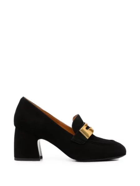 Pantofi loafer Linda Baumann cu autograf negru