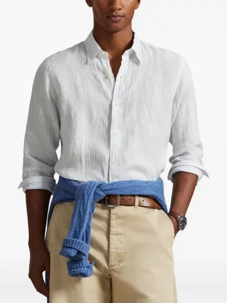 Czapka z daszkiem Polo Ralph Lauren w kratkę z twillu biznesowa niebieska