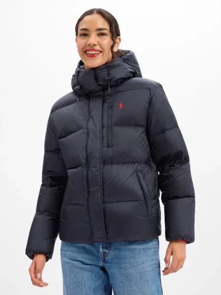 Polo Ralph Lauren kurtka puchowa Kobiety Sztuczne włókno S niebieski