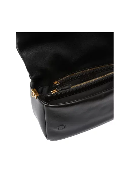 Pinko De piele geantă pe umăr CLICK SOFT negru