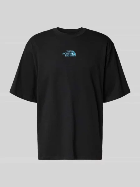 Oversized T-shirt z logo i okrągłym dekoltem The North Face czarna