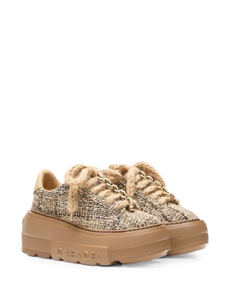 Bouclé sneakerși Casadei maro