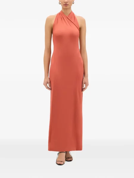 Rochie maxi Another Tomorrow portocaliu