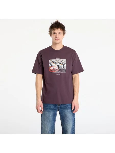 Тениска Vans с принт виолетово