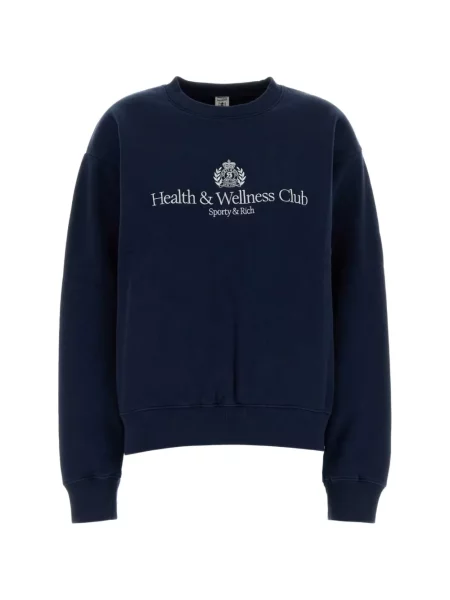 Hanorac Sporty & Rich cu imagine albastru