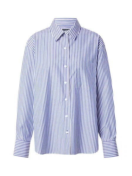 Rag & bone Bluză CONNIE bleumarin alb