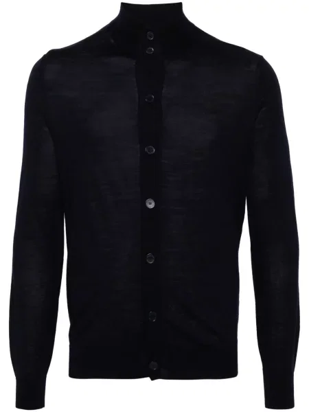 Cardigan Ballantyne de lână albastru