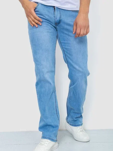 Прямі джинси Ager бавовна/поліестер блакитний