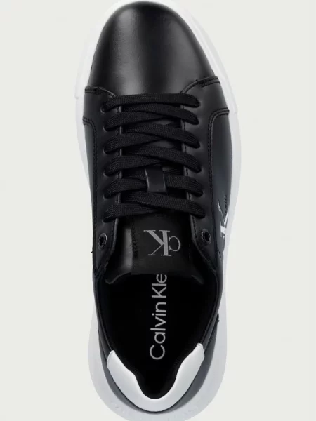 Calvin Klein CHUNKY CUPSOLE MONO LTH WN női bőr sportcipő fekete