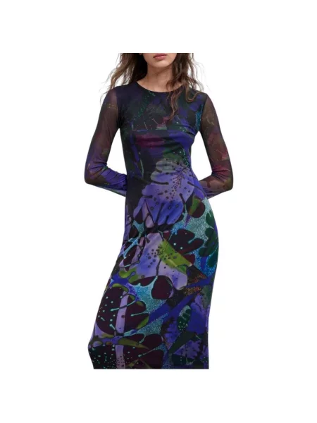 Desigual Šaty S. L. Lacroix / mix barev modrá