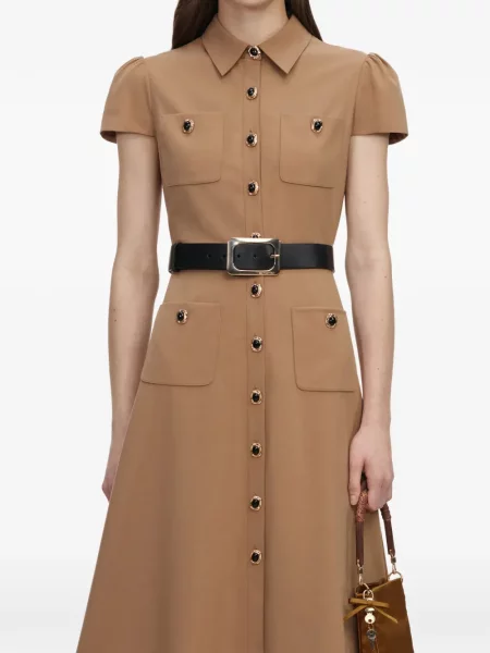Cu centură rochie midi Self-portrait