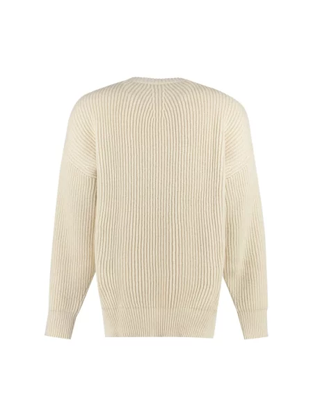 Dzianinowy sweter Jil Sander biały
