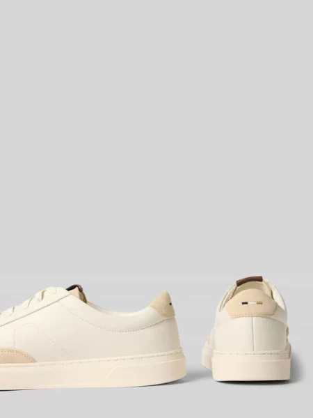 Sneakersy z naturalnej skóry model Kieran_Tenn' Boss białe