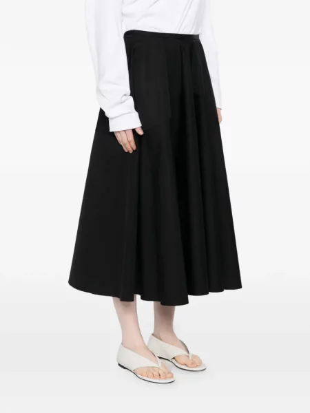 Fustă midi Bite Studios până la genunchi negru