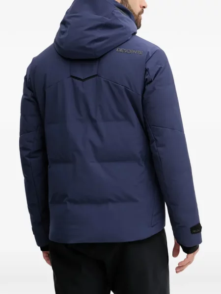 Skijaška jakna Descente s kapuljačom plava