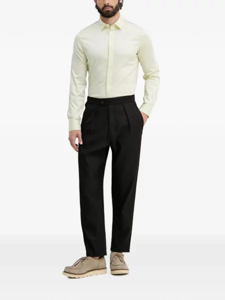 Lung cămașă Armani Exchange cu broderie galben