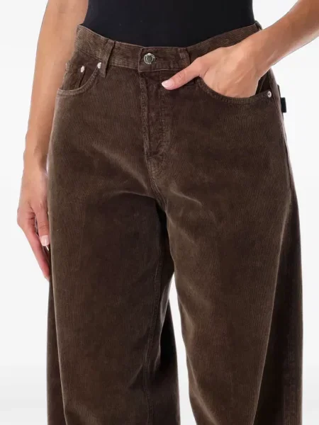 Pantaloni Haikure de catifea cord maro