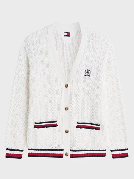Кардиган Tommy Jeans білий