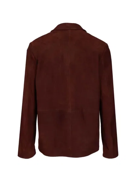 Geacă Paul Smith din piele de căprioară maro