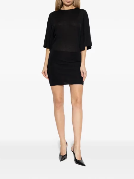 Rochie Jacquemus cu decolteu în U de costum negru