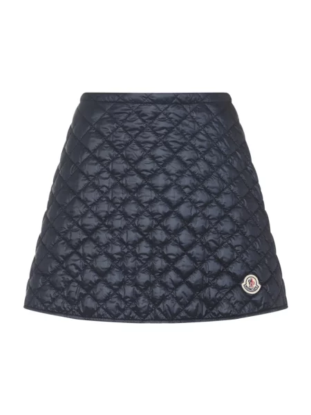 Spódnica mini Moncler pikowana niebieska