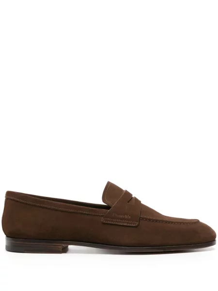 Pantofi loafer Church's din piele de căprioară maro