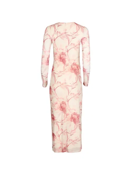 Rochie midi Aston Studio cu model floral cu imagine alb