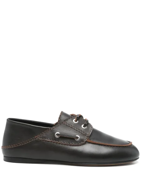 Кожени оксфордки Sandro кафяво