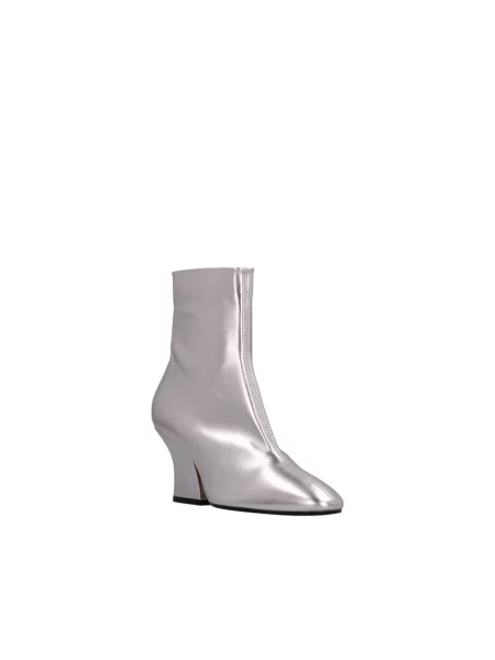 Botki Jil Sander skórzane szare