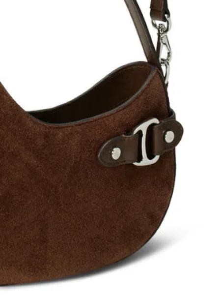 Crossbody kabelka Lauren Ralph Lauren hnedá