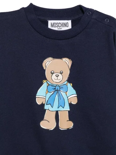 Sweter dziecięcy Moschino niebieski