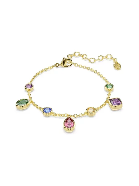 Swarovski bransoletka pozłacana z cyrkonią IMBER żółta