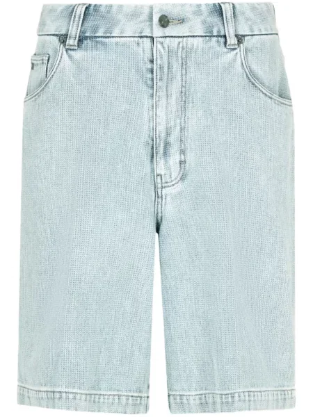 Džínové šortky Emporio Armani modré