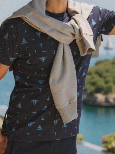 Sinsay Tričko námořnická modrá