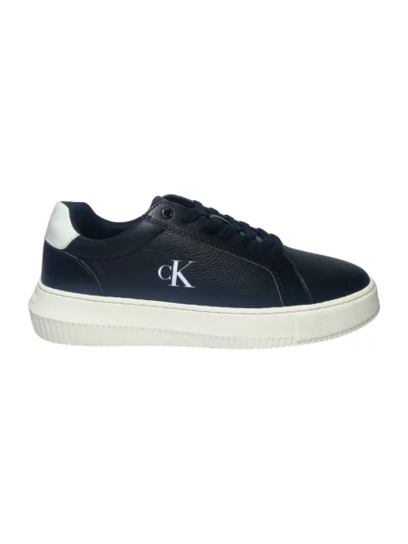 Sneakersy Calvin Klein skórzane czarne