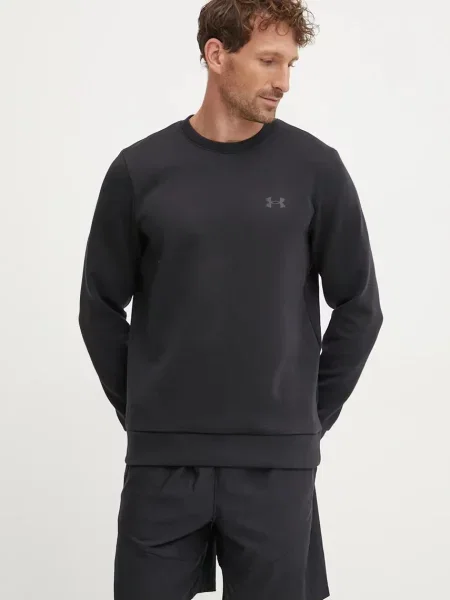 Mikina Under Armour Unstoppable Fleece Crew s potiskem černá