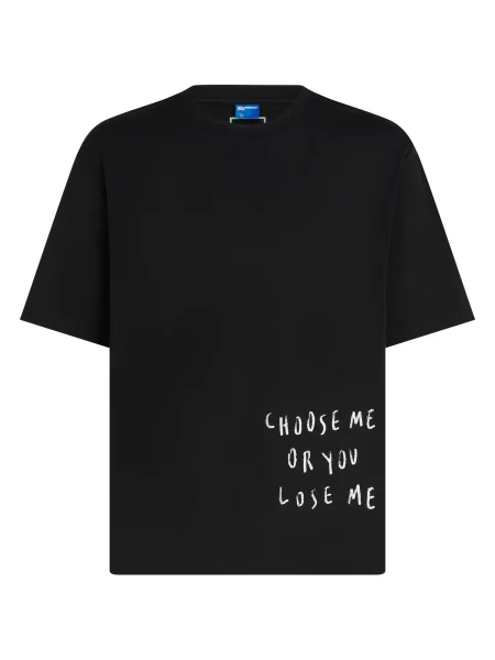 KARL LAGERFELD JEANS Tricou KLJ X Pietro Terzini negru / murdar alb