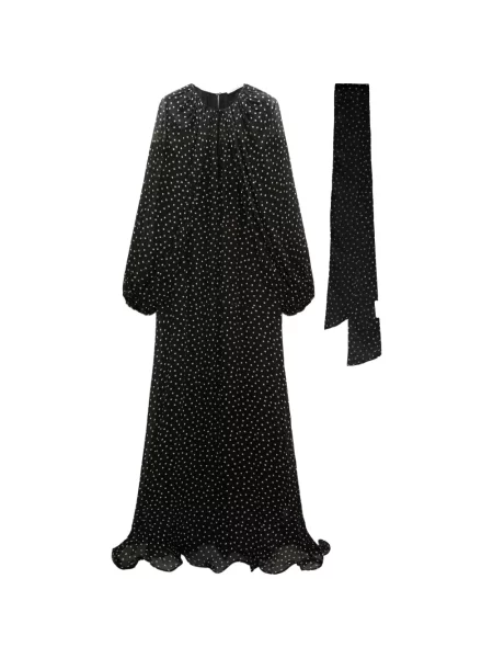 Lung rochie maxi Dorothee Schumacher cu buline negru