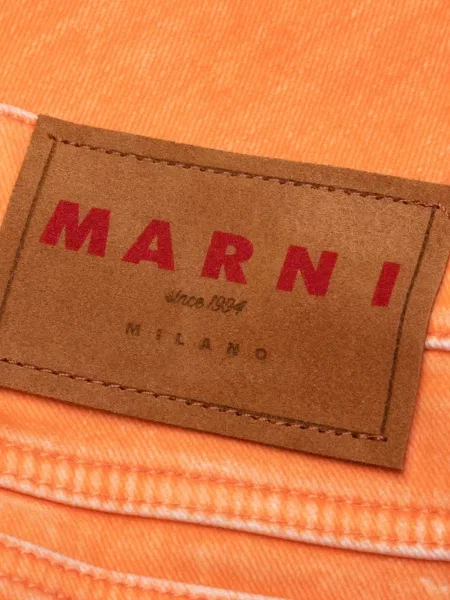 Džíny Marni s 5 kapsami oranžové
