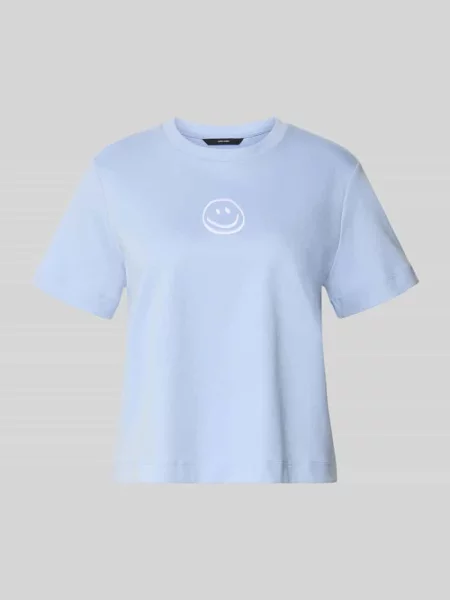 Oversize’owy T-shirt z czystej bawełny model SARA METTE' Vero Moda